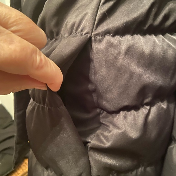 Kate Spade ♠️ Black Down Filled Puffer Bow Coat - Picture 6 of 9